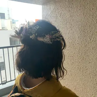 ショート ヘアアレンジ chouette/ 根本優希のヘアスタイル