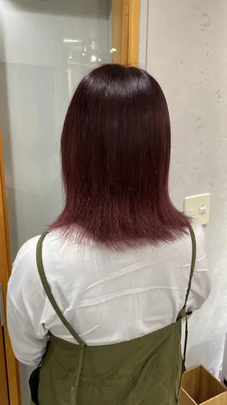 セミロング カラー JOS所属・上野/エフェクトブリ ーチ✂︎touiのヘアスタイル