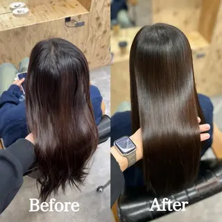 ロング 美髪縮毛矯正/ 髪質改善/岩田一駿のヘアスタイル