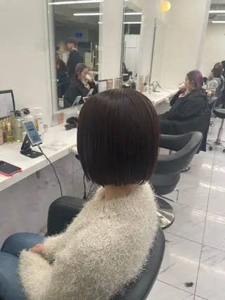 ミディアム カラー モテ艶🤍透明感 レイヤー🤍教真のヘアスタイル