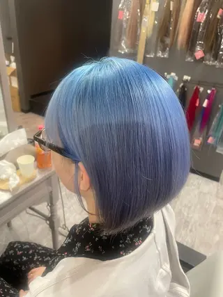 ショート sherry【シェリー】所属・miho 大国町 柔らかハイトーン💛のヘアスタイル