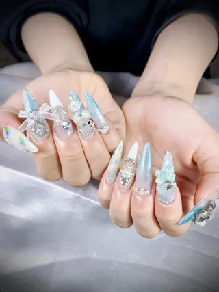 ロング Rin Nail 新大久保店のネイルデザイン