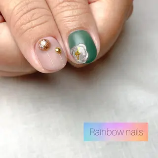 ネイル Rainbow nailsくろちゃんのネイルデザイン