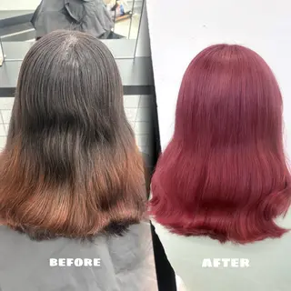 ミディアム カラー 🌟ゆりあ🌟 JILLSTUDIOのヘアスタイル