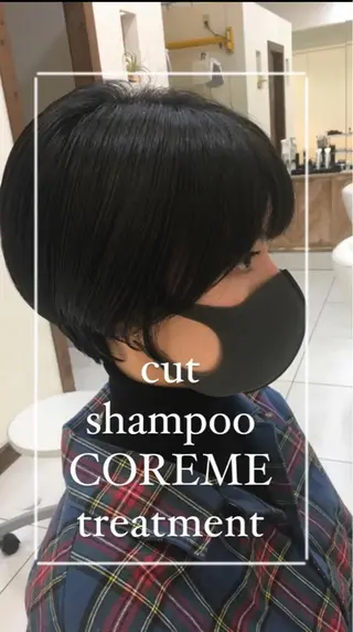 ショート 艶質改善/縮毛矯正 ササキナツミのヘアスタイル