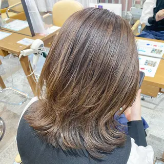 セミロング カラー 【ハイライト】 YUYAのヘアスタイル