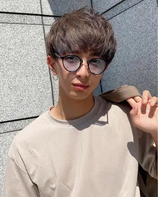 メンズ ボブ・韓国レイヤー・ くびれボブ・内藤康太のヘアスタイル