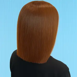 ミディアム カラー パーマ 髪質改善＆白髪ぼかし カラー♡店長みやけ♡のヘアスタイル