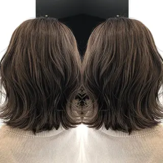 ミディアム カラー 天野 涼のヘアスタイル