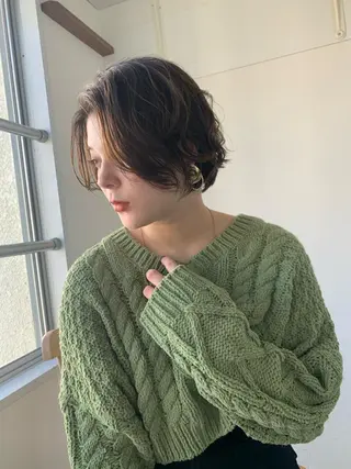 ショート エクリ麻布十番店所属・髪質改善/ 縮毛矯正/相原聡のヘアスタイル