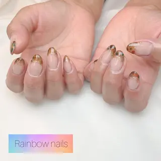 ネイル Rainbow nailsくろちゃんのネイルデザイン