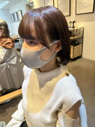 ショート カラー パーマ ヘアアレンジ メンズ 🍀髪質改善 ケアカラーrootsのヘアスタイル