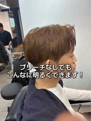 ショート カラー メンズ カラーモデル募集✨ 透明感カラー💎櫂斗のヘアスタイル