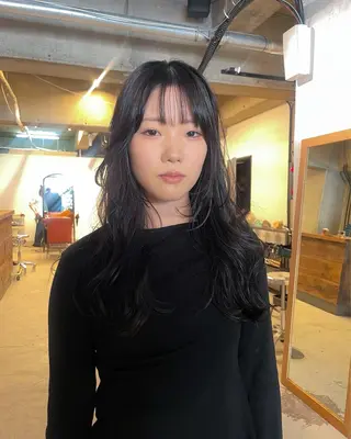 ロング パーマ パーマ/レイヤー 岩山丈一郎のヘアスタイル