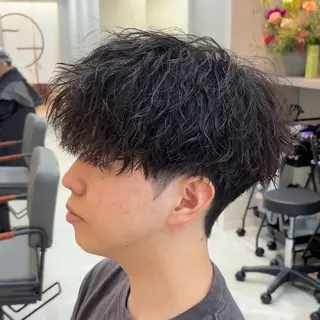 ミディアム パーマ メンズ STAND博多所属・⛽️STAND 博多⛽️のヘアスタイル