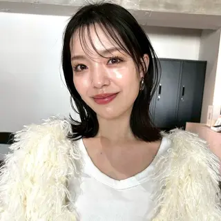 ミディアム ヘアセット/透明感 カラー/MIHO♡のヘアスタイル