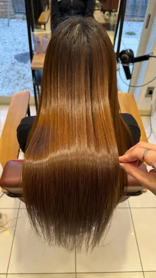 ロング 縮毛矯正/髪質改善 特化/冨島智基のヘアスタイル