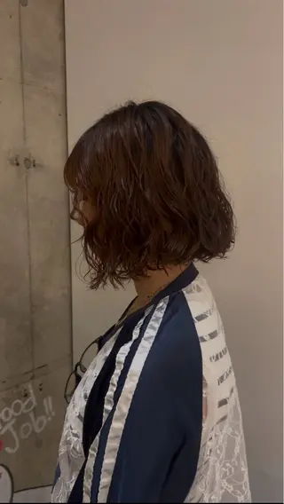 ミディアム パーマ Luxe所属・パーマモデル募集中／ HINAのヘアスタイル