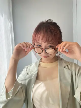 ミディアム カラー ✨カラー支持No.1 🧸ワキ カナコ🧸のヘアスタイル