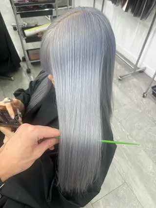 カラー 渋谷🎨ハイトーン ×エクステ🎨レンのヘアスタイル