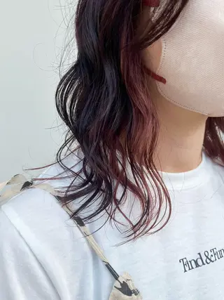 ミディアム 中村 文香のヘアスタイル