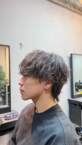ショート パーマ メンズ Alo所属・💥メンズパーマ /表参道/モント💥のヘアスタイル
