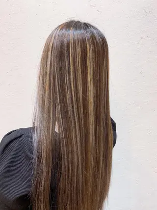 ロング カラー 天野 開のヘアスタイル