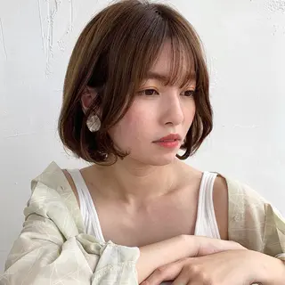 ミディアム カラー Sana / 韓国ヘア / カラーのヘアスタイル