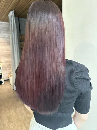 セミロング 🍊髪質改善🍊縮毛 矯正🍊濱野紗奈🍊のヘアスタイル