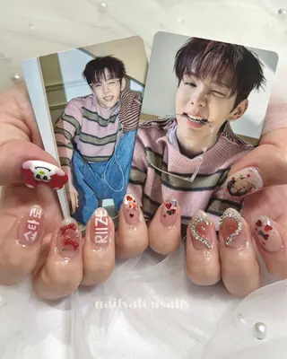 ネイル 原宿ネイル 推し活/ガーリー/のネイルデザイン