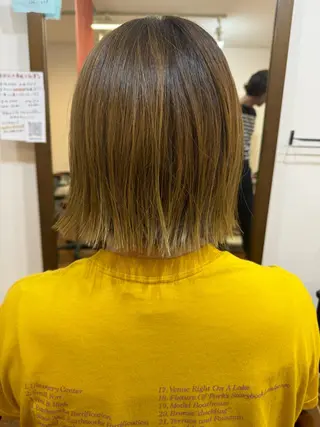 ミディアム カラー 神谷 知紀のヘアスタイル