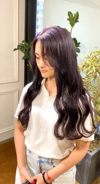 ロング カラー yate'/ Wカラー/小出捷也のヘアスタイル