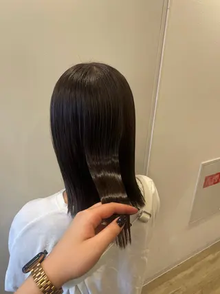 ミディアム カラー ヘアーメイクス所属・ホウノ サナ モデル募集🍒のヘアスタイル