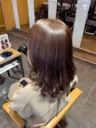 ミディアム カラー ヘアアレンジ 髪質改善/ 杉山正克のヘアスタイル