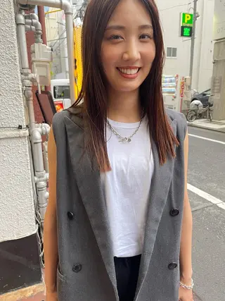 ロング さの あやねのヘアスタイル