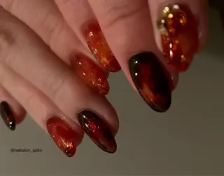 ネイル Spiky とうげ ふうかのネイルデザイン