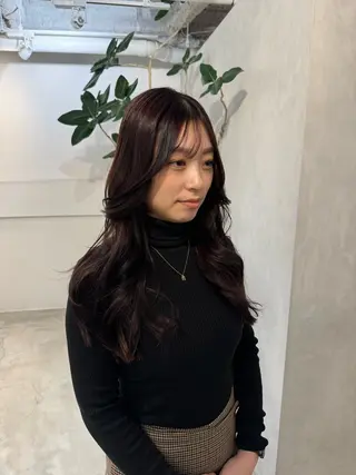 セミロング 顔周りcut・ご相談 ＝新宿しずく🇰🇷のヘアスタイル