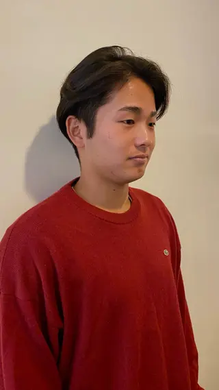 メンズ アイブロウ 酸性ストレート/ 髪質改善/イソヤトモのヘアスタイル