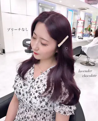 ロング RIKO👼🏻💓 韓国ガーリーのヘアスタイル