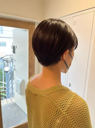 ショート ショート/ボブ/透明 感カラー/高橋あみのヘアスタイル