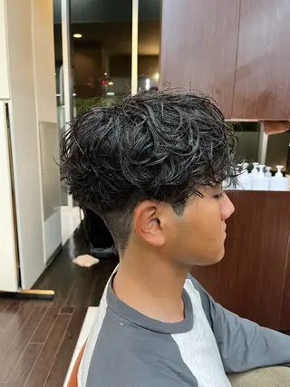 ショート パーマ メンズ AROH  men's cut&men's perm 船橋店所属・🧊メンズ特化🧊 高木航希のヘアスタイル