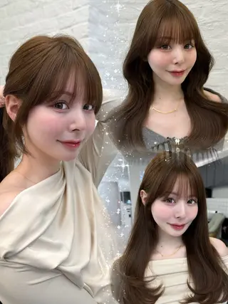 セミロング 映える顔まわり/前髪 特化 💗 ユキマのヘアスタイル