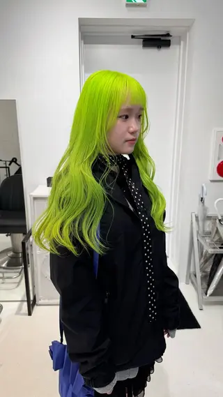 ロング カラー ヘアアレンジ 艶ハイトーン/ヘア アレンジAYAKAのヘアスタイル