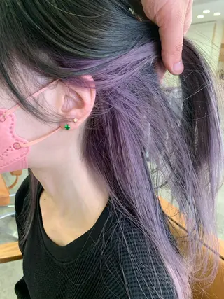 ロング カラー ハイトーン/ベージュ 指名No.1荒木涼太のヘアスタイル