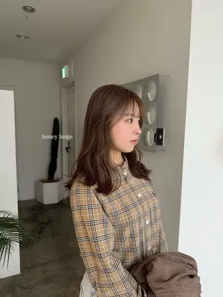 ロング カラー 髪質改善/似合わせ カラー/レイヤーのヘアスタイル