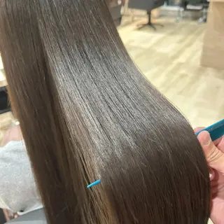 ロング カラー パーマ さく/髪質改善× 縮毛矯正/町田のヘアスタイル