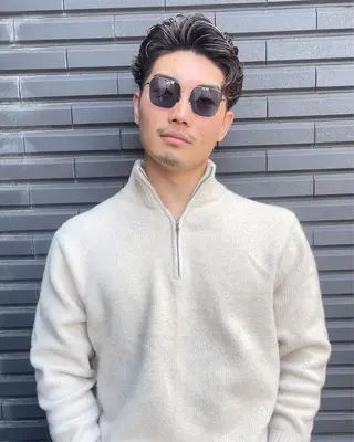 パーマ メンズ GOTODAYシェアサロン梅田店所属・まな カラー、メンズパーマのヘアスタイル