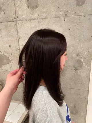セミロング うる艶カラー/美髪 トリートメント/めいのヘアスタイル