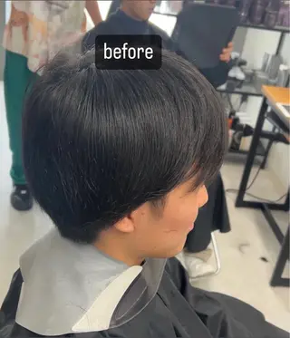 パーマ メンズ カズキ🌼曲がる縮毛 ／くせ毛パーマのヘアスタイル