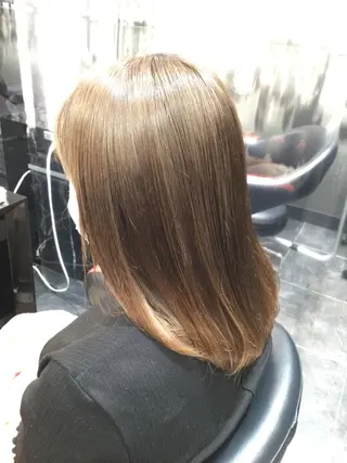 ミディアム カラー Annon プライベートサロンのヘアスタイル